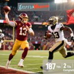 washington commanders vs new orleans saints match player stats