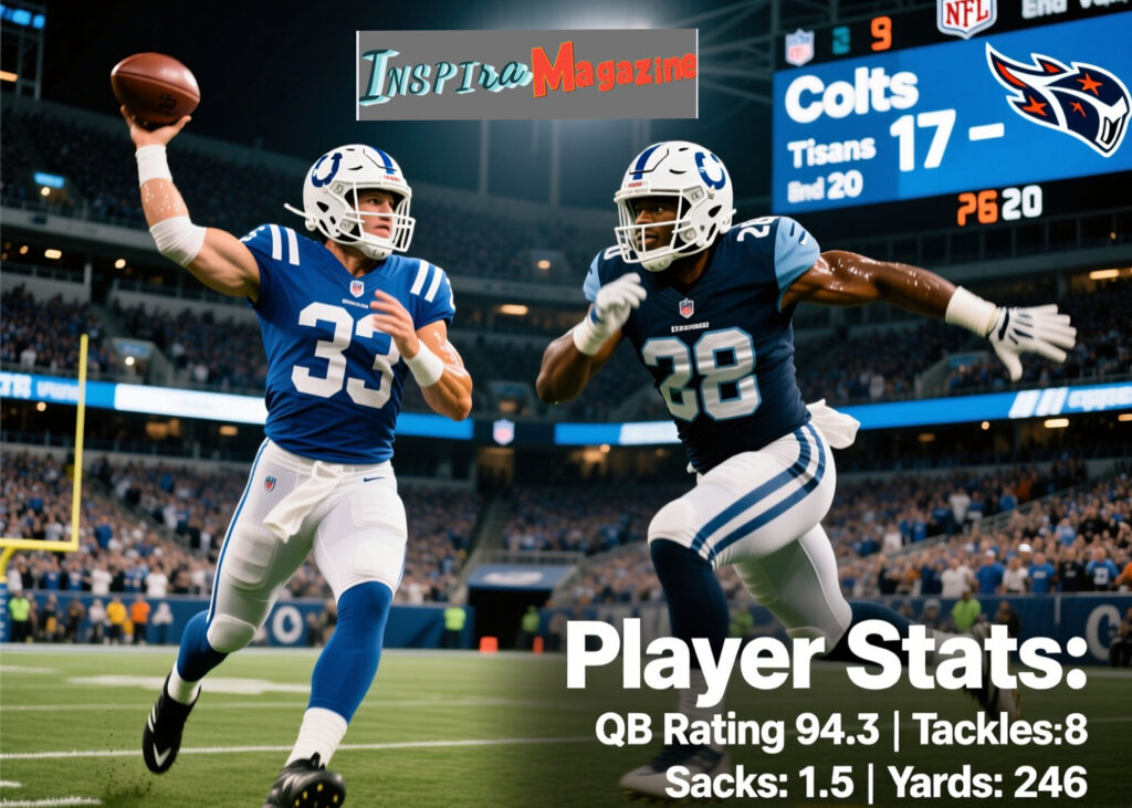 colts vs tennessee titans match player stats