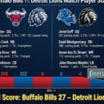 buffalo bills vs detroit lions match player stats